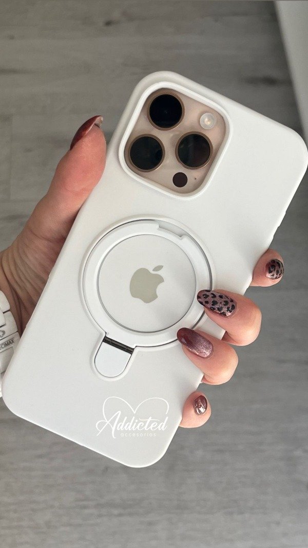 Producto - Silicone case soporte magsafe blanco