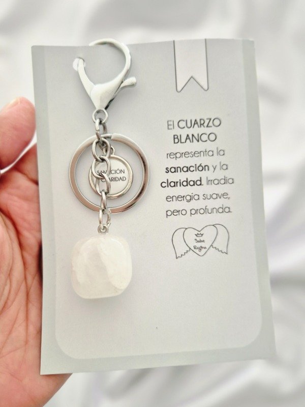 Producto - Llavero Equilibrio (Cuarzo)