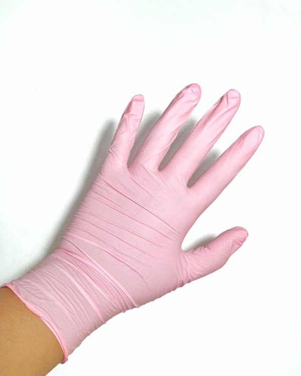 Producto - Guantes de Nitrilo ROSAS caja X100