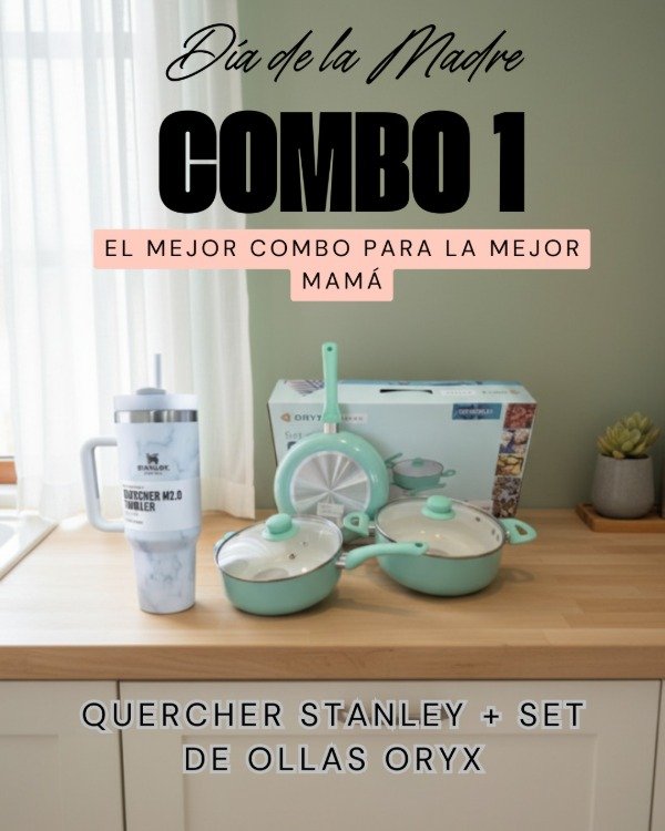 Producto - COMBO 1  QUERCHER STANLEY + SET DE OLLAS ORYX