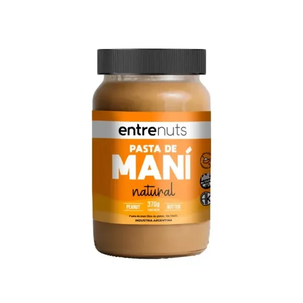 Producto - Pasta de Maní Natural x 370 g - ENTRENUTS