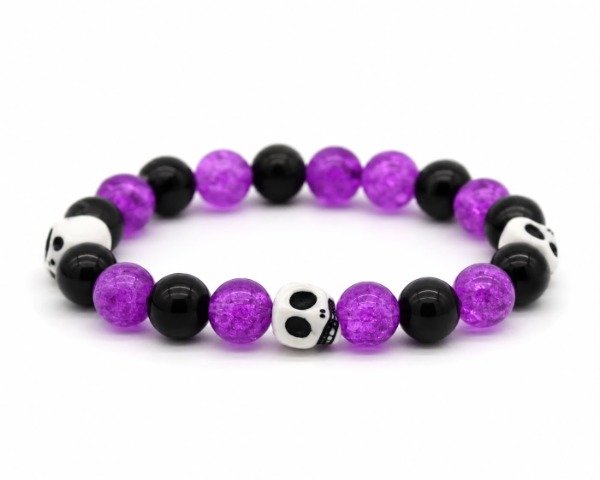 Producto - pulsera calavera violeta PUL-CAV