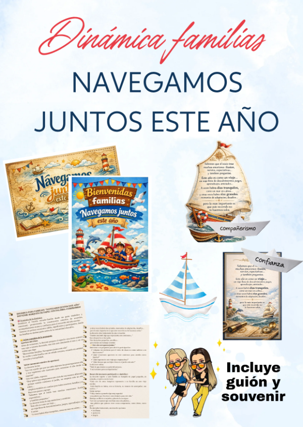 Producto - DINÁMICA PARA FAMILIAS. Navegamos juntos este año