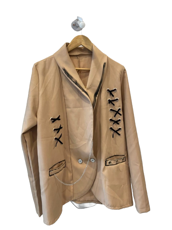 Producto - Blazer Beige Oscuro Black Bows
