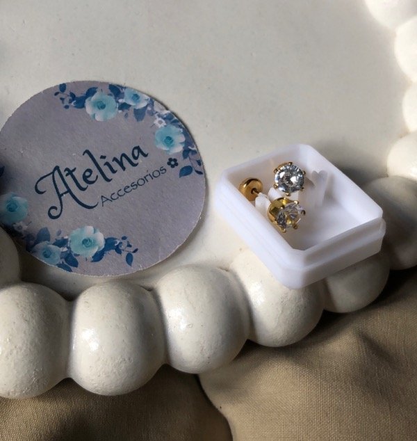 Producto - Abridor strass blanco (acero dorado)