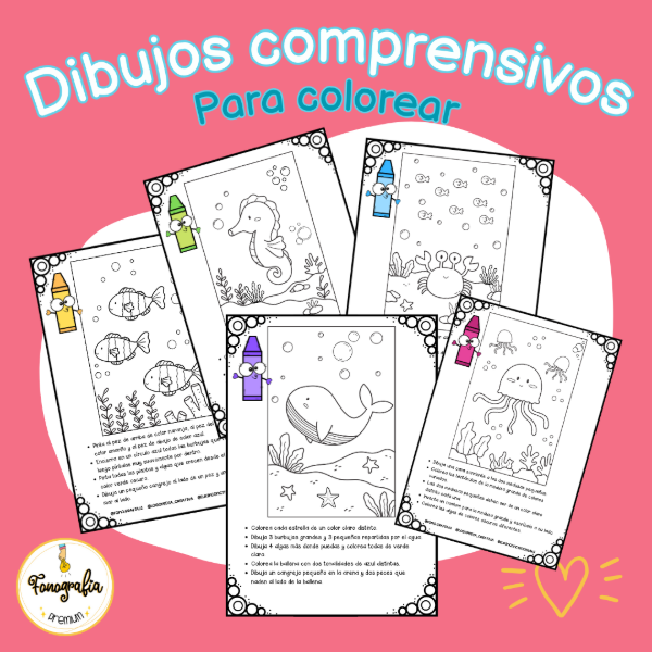 Producto - Dibujos comprensivos para colorear