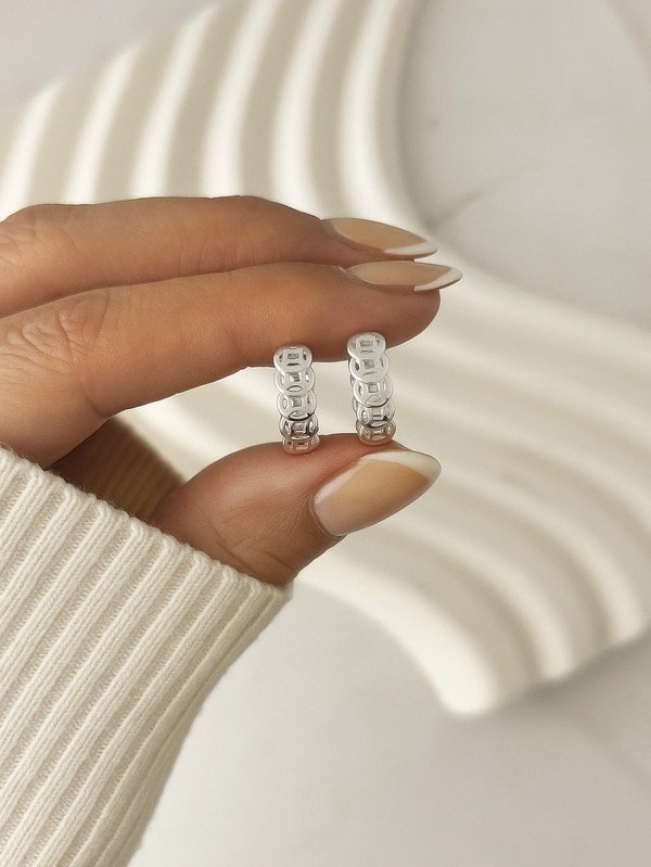 Producto - ARGOLLAS DE PLATA CALADAS 1991