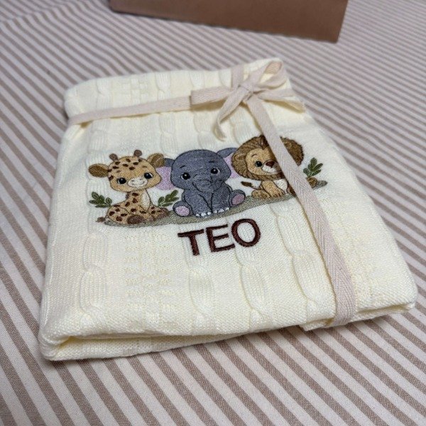 Producto - Manta tejida de hilo personalizada