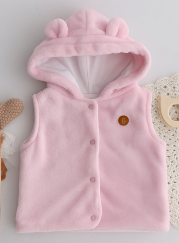 Producto - Chaleco Polar Orejitas Rosa