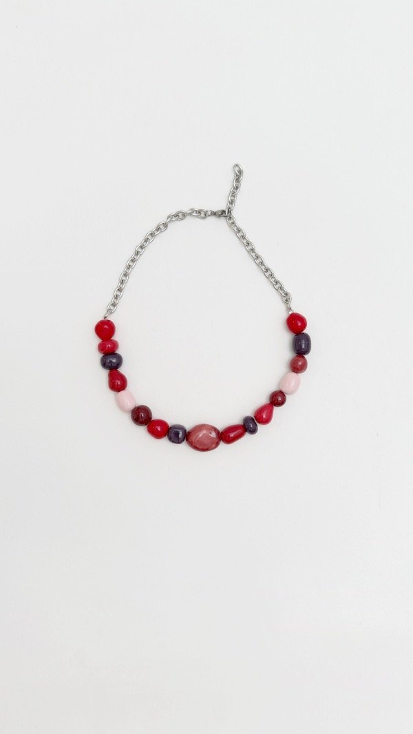 Producto - Collar mostacillas rojos - 0