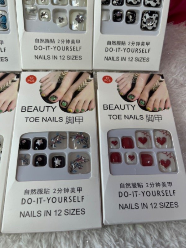 Producto - Uñas postizas para pies con strass III - 5