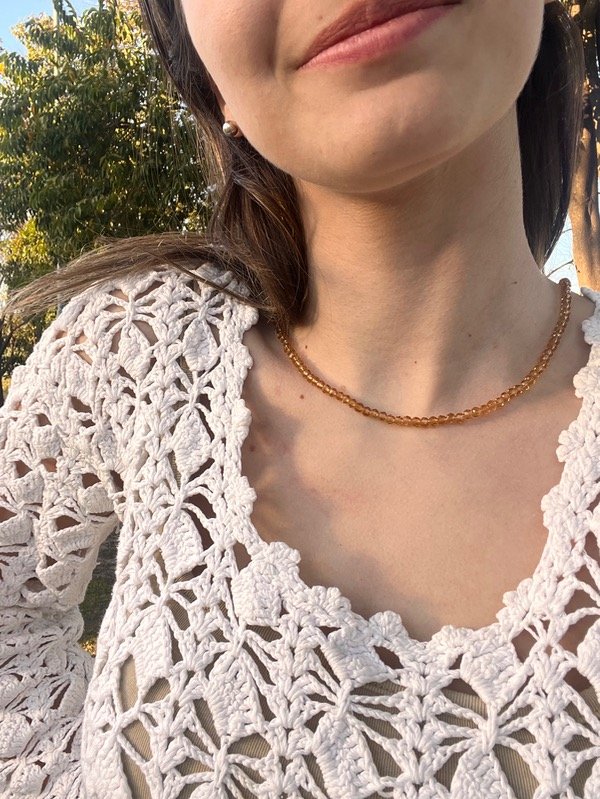 Producto - Choker Cristal Dorado
