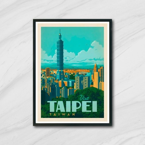 Producto - Cuadro decorativo viajes Taipei Taiwán