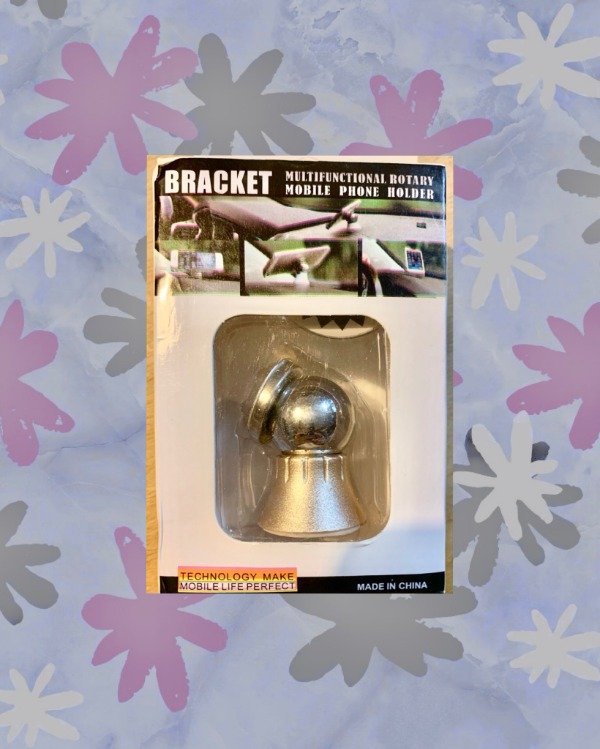 Producto - Soporte de celular p/auto c/rotación 360 Plateado