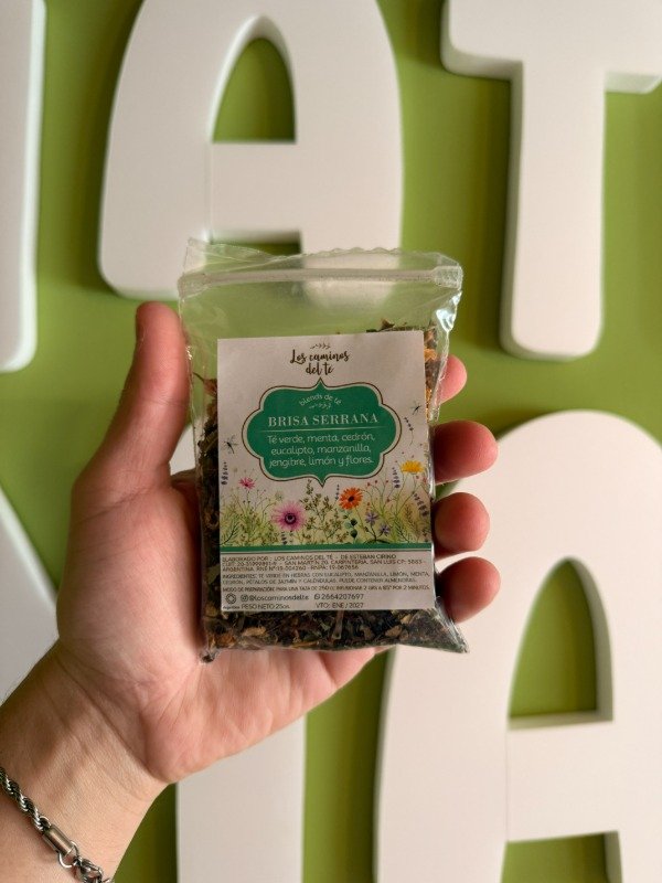 Producto - Brisa serrana Blend de té 25gr Los Caminos del Té