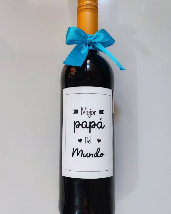 Producto - Etiquetas para vino dia del padre x 4 und.
