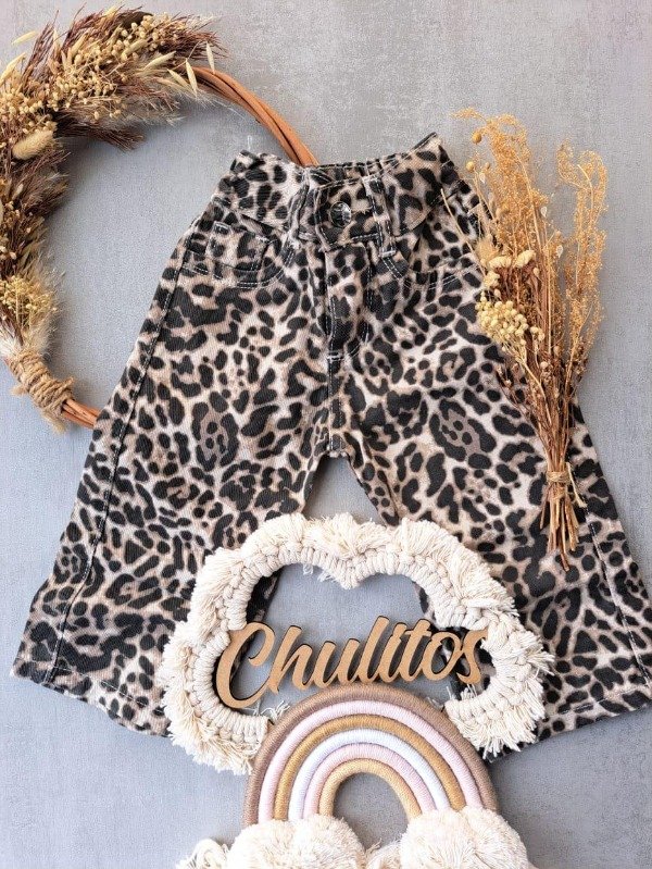Producto - Jean beba animal print gris