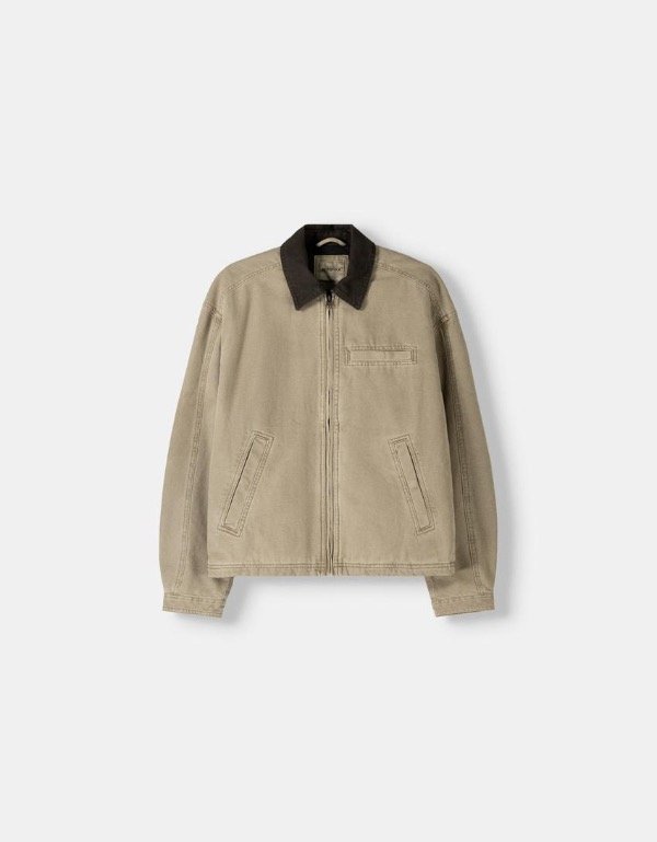 Producto - Campera denim con forro Bershka UNISEX talle M