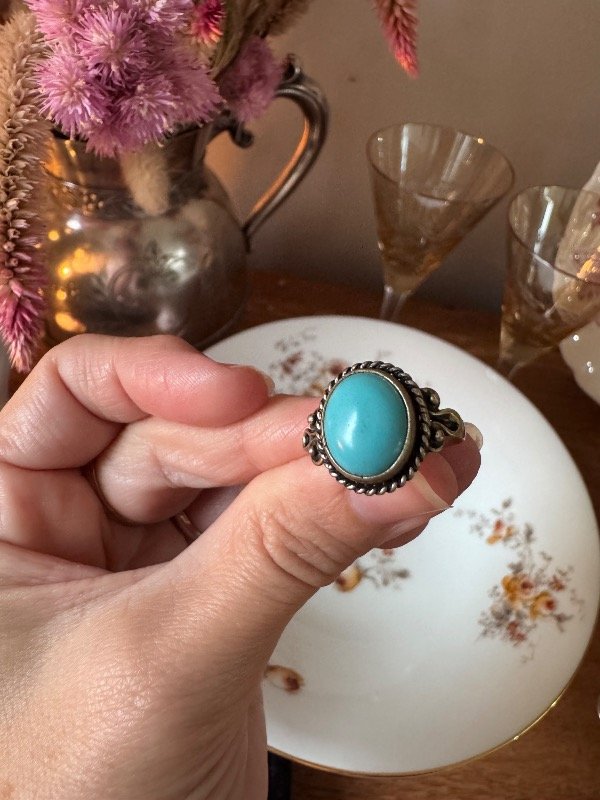 Producto - Anillo color turquesa, 18 milímetros