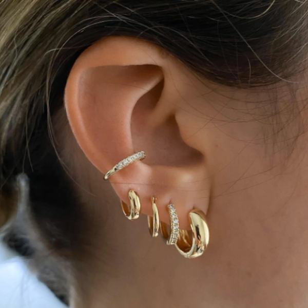 Producto - Aros Hawai - Dorado