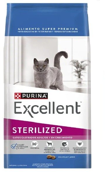 Producto - Excellent Sterilized: Alimento para gatos esterilizados