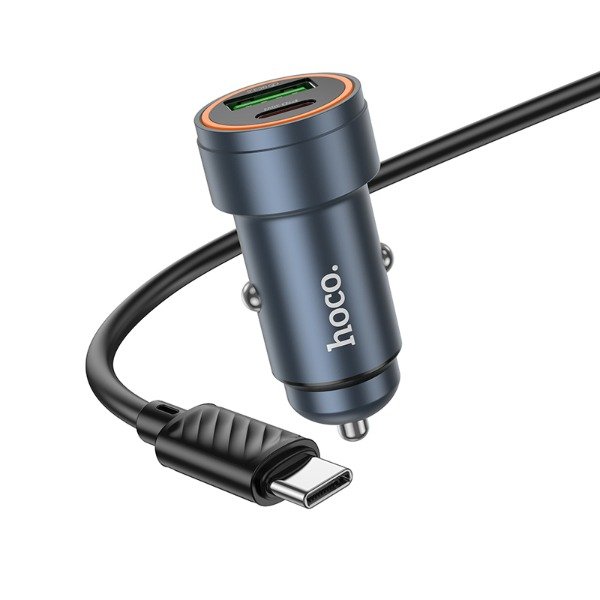 Producto - HOCO - Z57A Cargador Auto Dual Port 30W (C to C) - 2