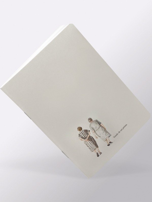 Producto - Libreta YENDO DE MI PRIMA en acuarela