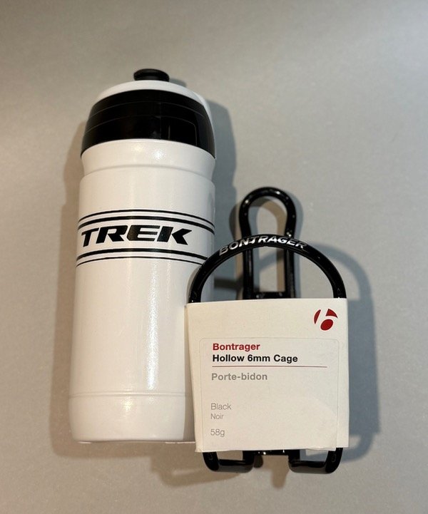 Producto - Combo Caramañola TREK + Portacaramañola BONTRAGER Blanco