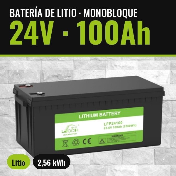 Producto - Batería de Litio Leoch 24V100Ah