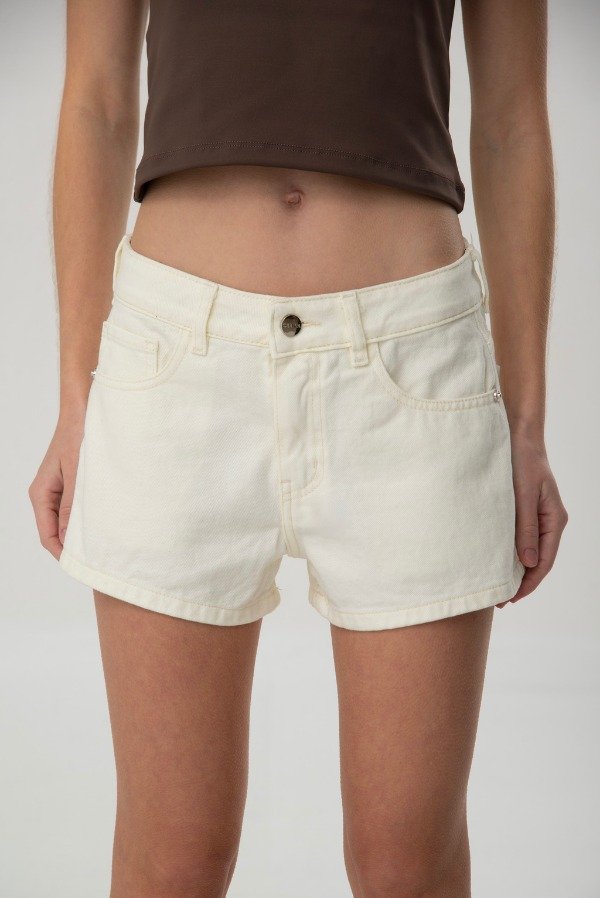 Producto - SHORT JEAN ALMA MID RISE NATURAL - 0