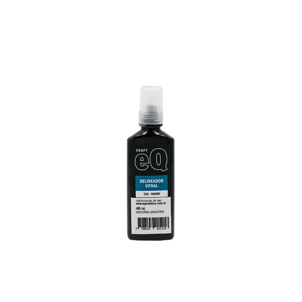 Producto - DELINEADOR VITRAL NEGRO EQ  X 40 CC
