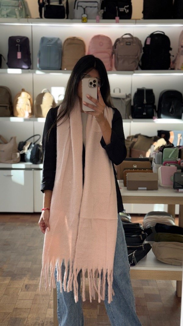 Producto - Bufandón Nube - Rosa pastel