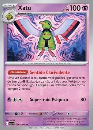 Producto - Pokemon Paldean Fates Xatu 026/091 Holo