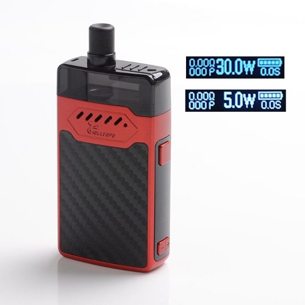 Producto - HELLVAPE GRIMM POD KIT - RED CARBON FIBER