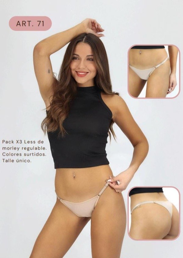 Producto - Pack x3 Colaless de Morley Regulable (Vella71)