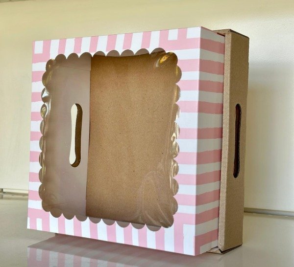 Producto - BOX DESAYUNO BASTONES CELESTE O ROSA  25X25
