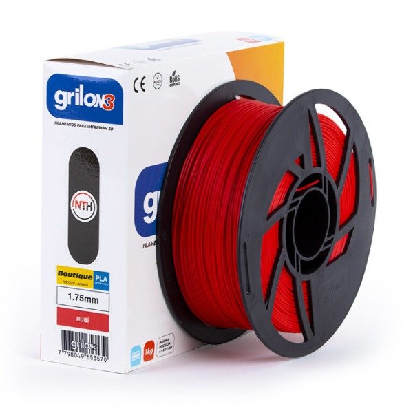 Producto - PLA+ Rubi 1.75 mm 1kg - Grilon3 Boutique