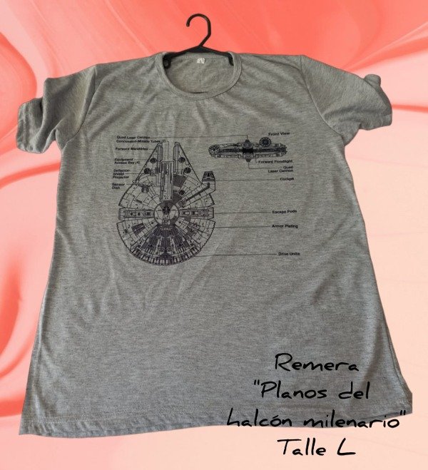 Producto - Remera Planos de Halcón Milenario