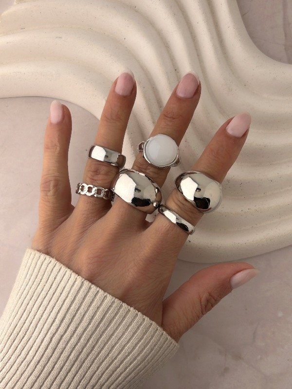Producto - ANILLO REGULABLE PLATEADO 1091