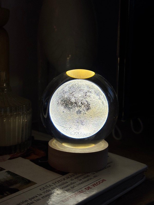 Producto - Lámpara esfera led giratoria luna