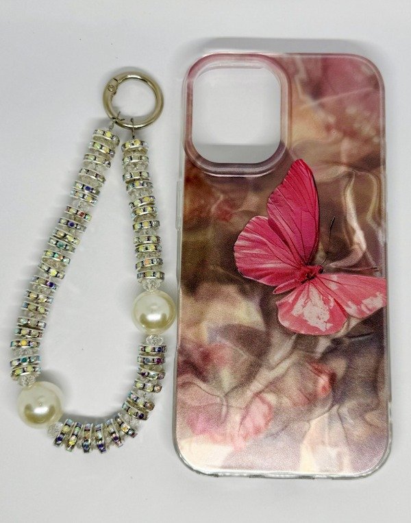 Producto - Funda Iphone 16 + Accesorio Mariposa