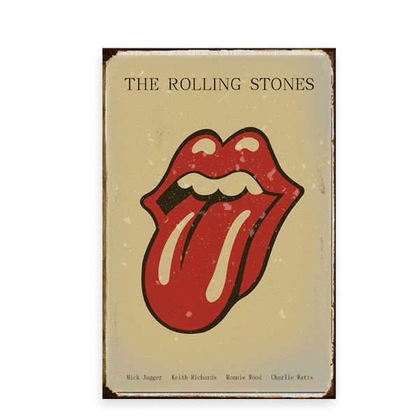 Producto - Chapa retro Rolling Stones 20 x 30