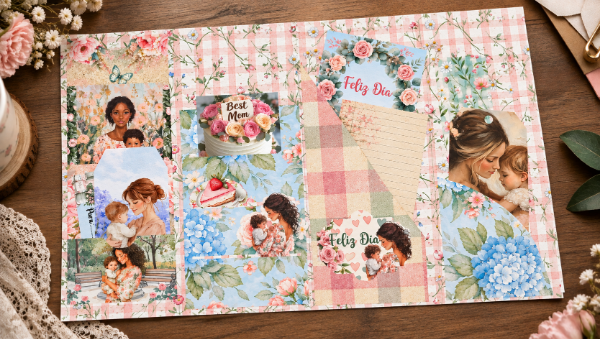 Producto - Archivo Imprimible: Folio Dia de la madre - 1