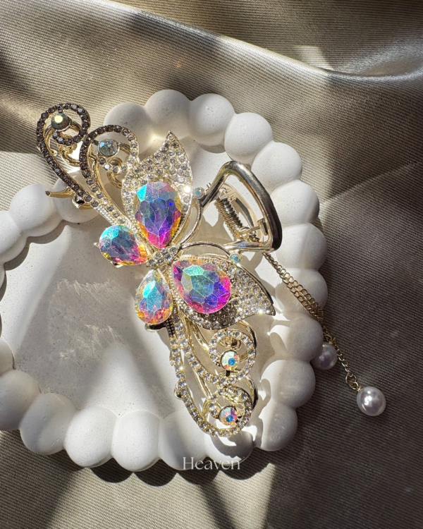 Producto - Broches mariposa grandes dorados