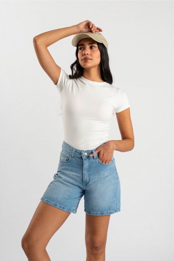 Producto - Short celeste largo (SH15)