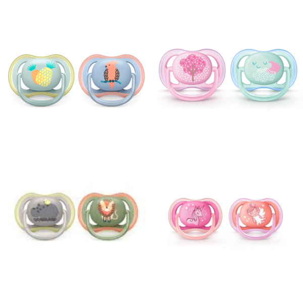 Producto - Chupete Avent Ultra Air 6-18m x2 Estampados