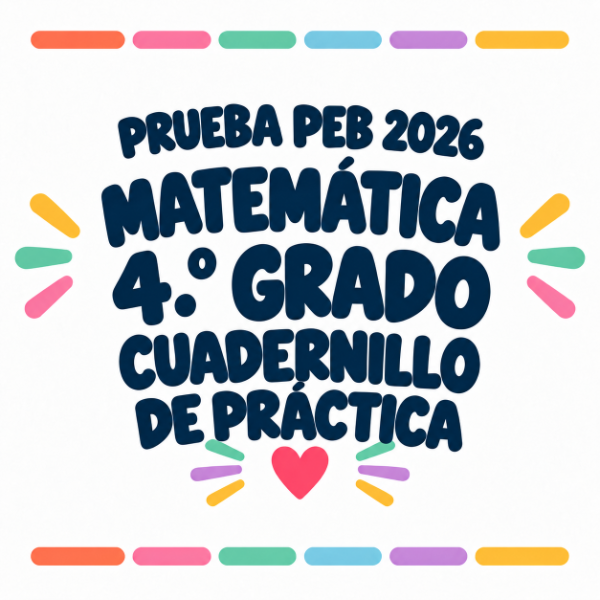 Producto - Cuadernillo PEB 2026 - 80 fichas + 4 simulacros y solucionario