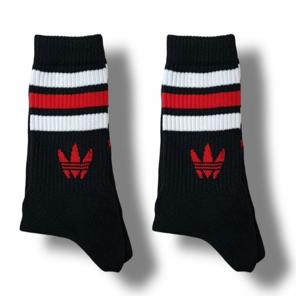 Producto - Adidas Negra Rayas Blancas y Rojas - Tenis