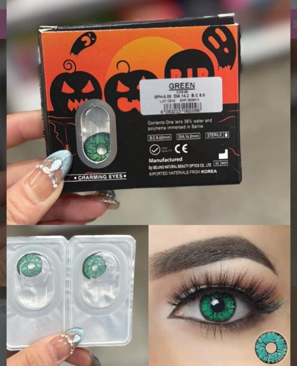 Producto - Lentes de contacto GREEN halloween