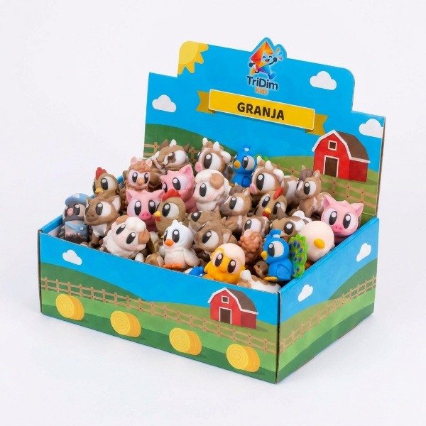 Producto - Caja Exhibidora Granja - 30 animalitos - 1
